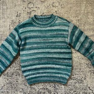 🧡3/15 Epic Threads Space-Dyed Stripes Mock-Neck Sparkle Sweater Kids 5